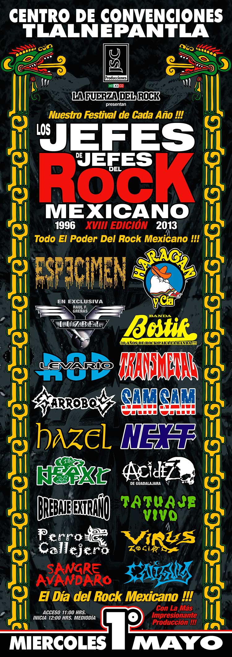 jefes de jefes del rock mexicano 2013